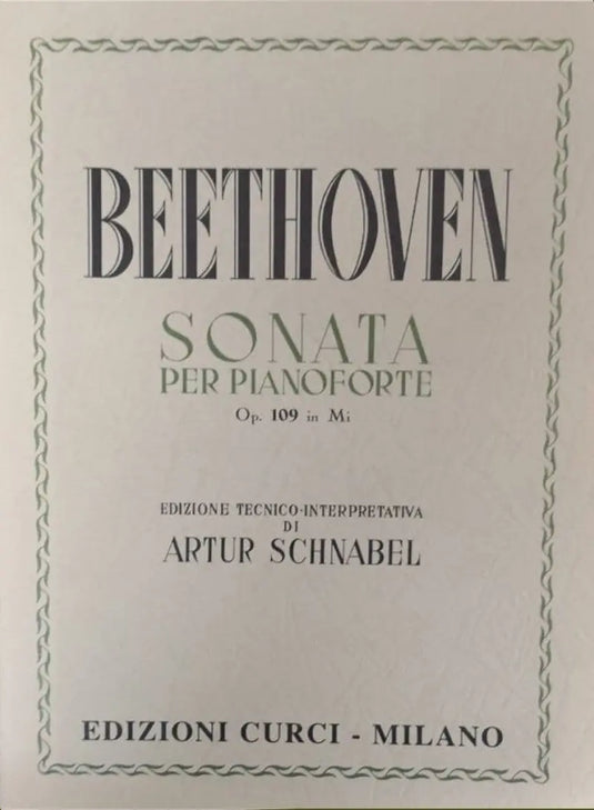 BEETHOVEN - Sonata op. 109 in Mi