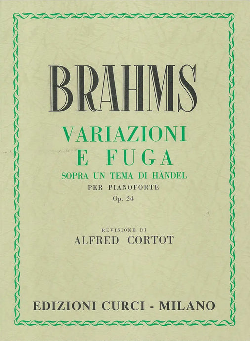 BRAHMS - Variazioni e fuga Sopra un tema di Handel