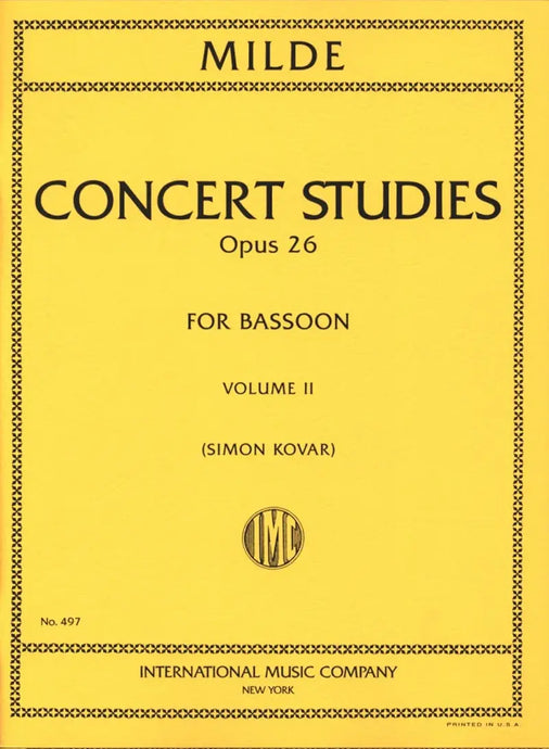 MILDE - Concert Studies op.26 vol.II
