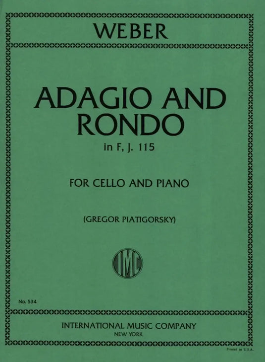 WEBER - Adagio and Rondo in F, J.115