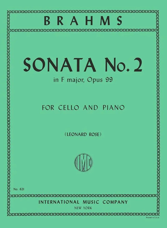 BRAHMS - Sonata no.2 for Piano and Violioncello in F Major Op.99