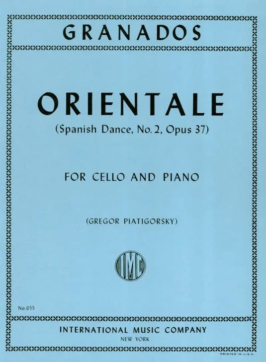 GRANADOS - Orientale - Spanish Dance no.2 op.37