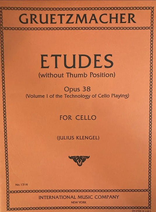 GRÜTZMACHER - Etudes (Whithout Thumb Position)
