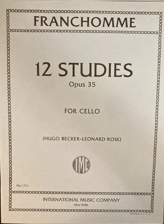 FRANCHOMME - 12 Studies op.35