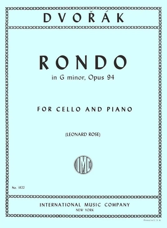 DVORAK - Rondo in g minor op.94