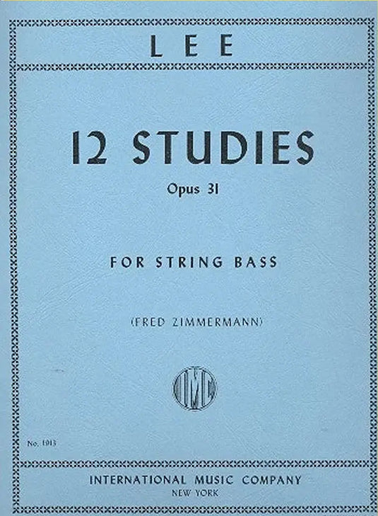 LEE - 12 Studies Op. 31 for String Bass