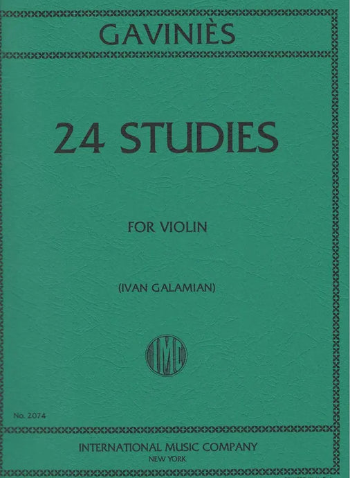 GAVINIES - 24 Studi - Violino