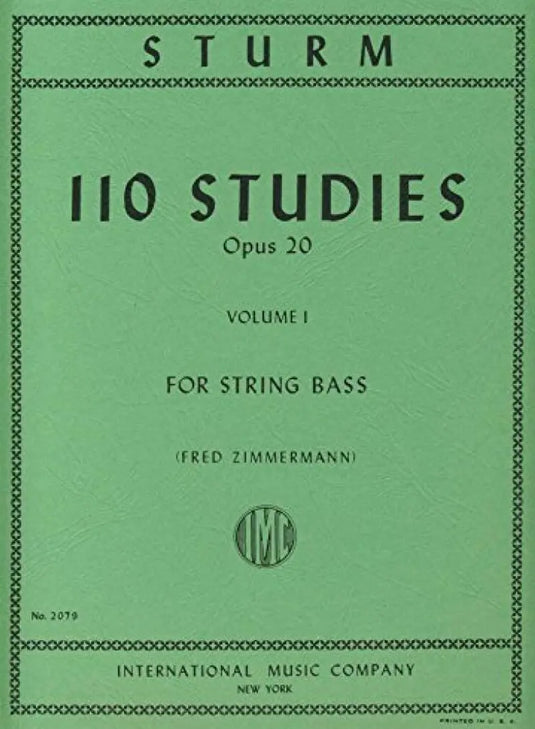 STURM - 110 Studies Op.20 Volume I