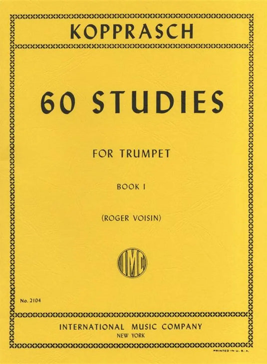 KOPPRASCH - 60  Studies For Trumpet book 1
