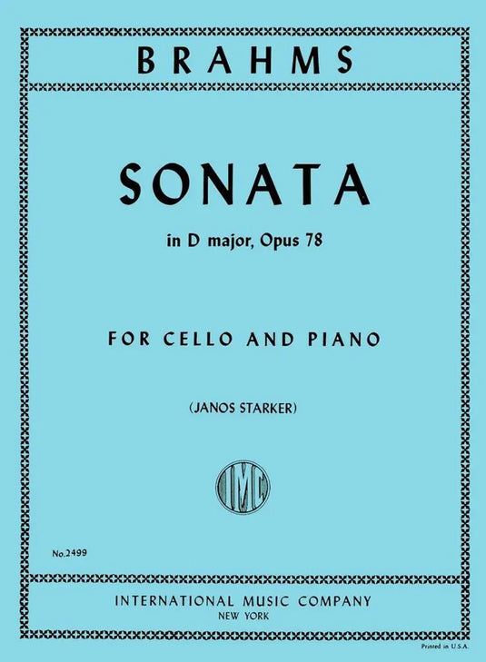 BRAHMS - Sonata for Piano and Violioncello in D Major Op.78