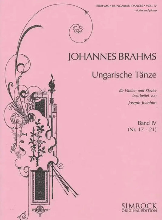 BRAHMS - Ungarische Tänze Band 4 Nr. 17-21