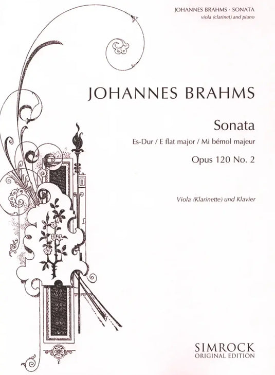 BRAHMS - Sonata E-flat major op.120 N.2