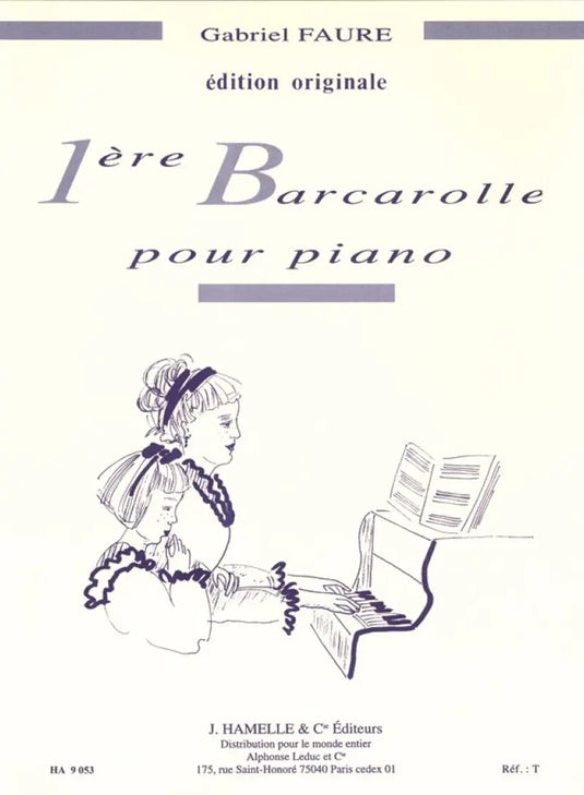 FAURE - Premiere Barcarolle pour Piano