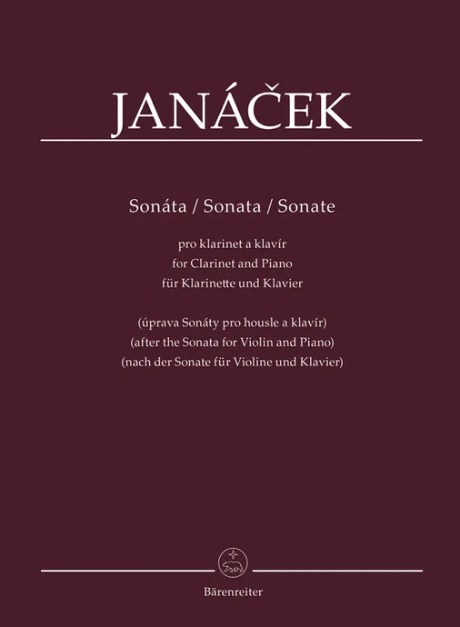 JANÁCEK - Sonata for Clarinet and Piano