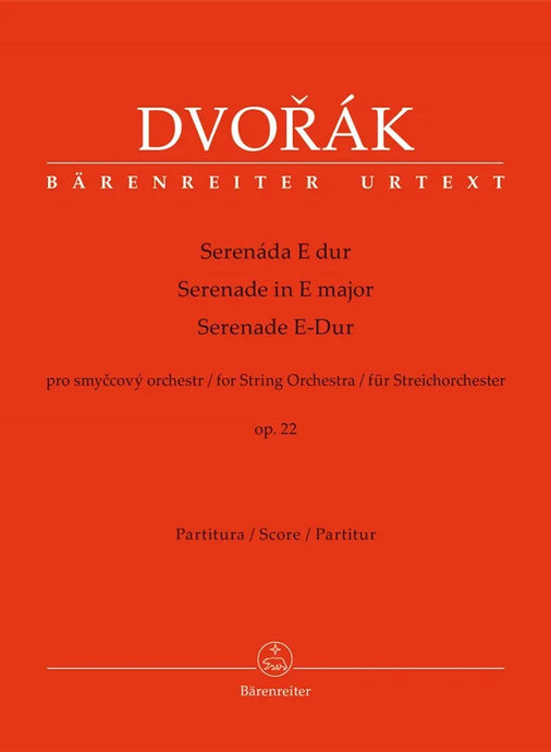 DVORAK - Serenade for String Orchestra E major op. 22 - Partitura