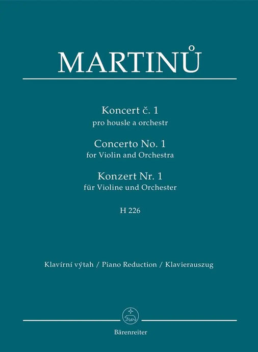 MARTINU - Concerto for Violin and Orchestra no. 1 H 226