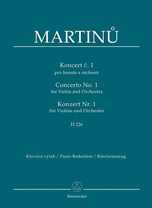 MARTINU - Concerto for Violin and Orchestra no. 1 H 226
