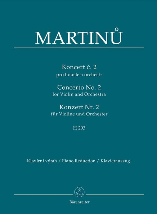 MARTINU - Concerto for Violin and Orchestra no. 2 H 293