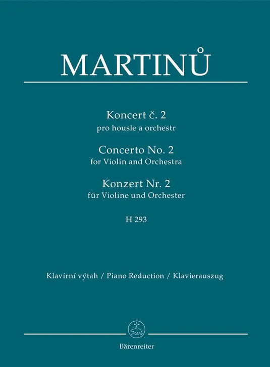 MARTINU - Concerto for Violin and Orchestra no. 2 H 293