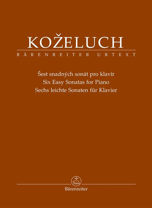 KOZELUCH - Six Easy Sonatas for Piano