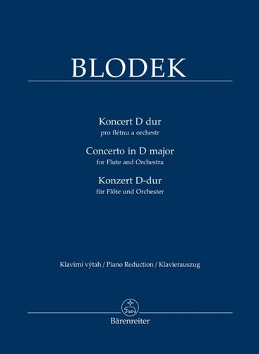 BLODEK - Concerto in D Major - Flauto e Pianoforte