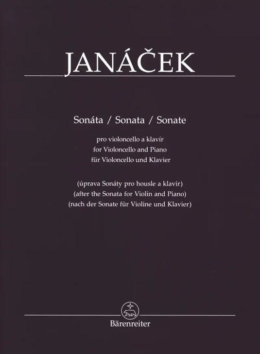 JANÁCEK - Sonata for Violoncello e Piano
