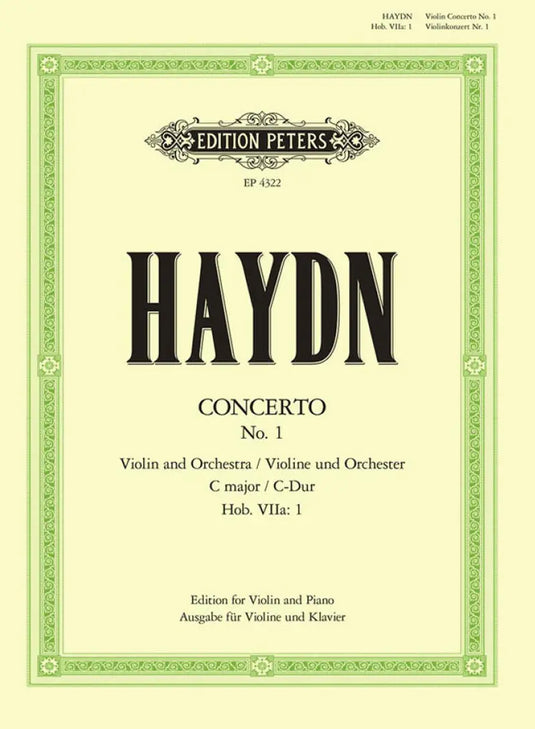 HAYDN - Konzert für Violine und Orchester Nr. 1 C-Dur Hob. VIIa: 1