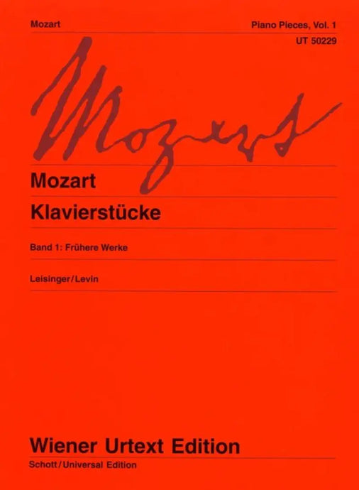 MOZART - Piano Pieces - Volume 1