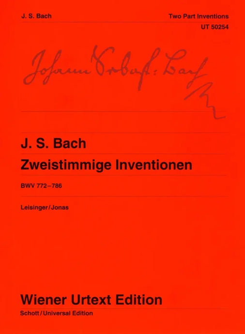 BACH -  Zweistimmige Inventionen BWV 772-786