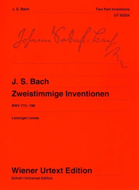 BACH -  Zweistimmige Inventionen BWV 772-786