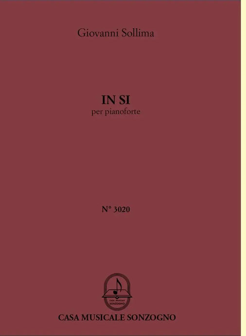 SOLLIMA - In Si per pianoforte