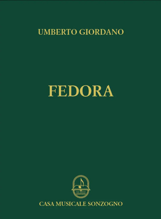 UMBERTO GIORDANO - Fedora - Vocal score