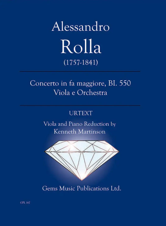 ROLLA -  Concerto in Fa Maggiore BI. 550 Viola e Orchestra