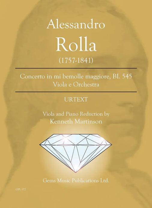 ROLLA -  Concerto in Mi bemolle Maggiore BI. 545 Viola e Orchestra