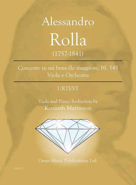 ROLLA -  Concerto in Mi bemolle Maggiore BI. 545 Viola e Orchestra