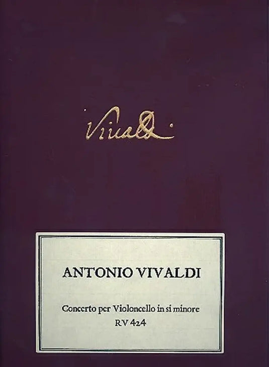 VIVALDI - Concerto Per Violoncello in si minore RV 424