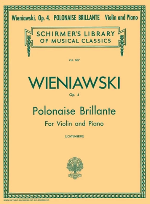 WIENIAWSKI - Polonaise Brillante Op. 4
