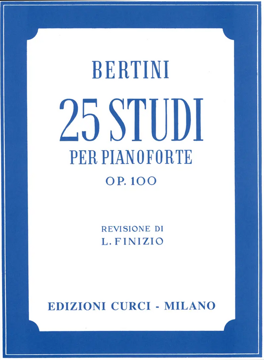 BERTINI - 25 STUDI OP. 100