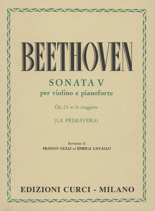 BEETHOVEN - Sonata V Op.24 (La Primavera)