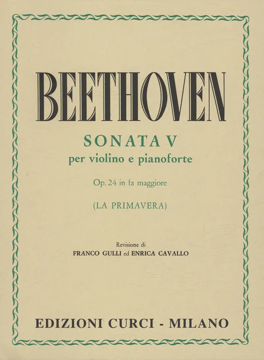 BEETHOVEN - Sonata V Op.24 (La Primavera)