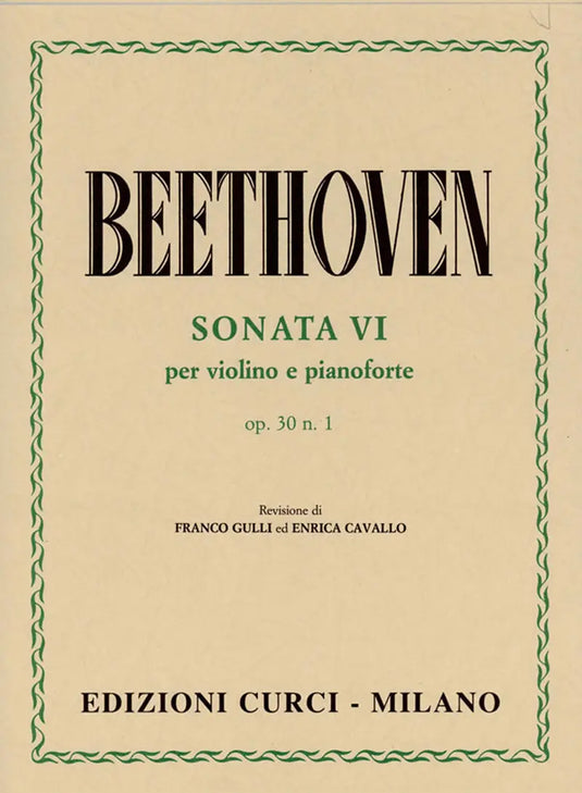 BEETHOVEN - Sonata VI Op.30 n.1