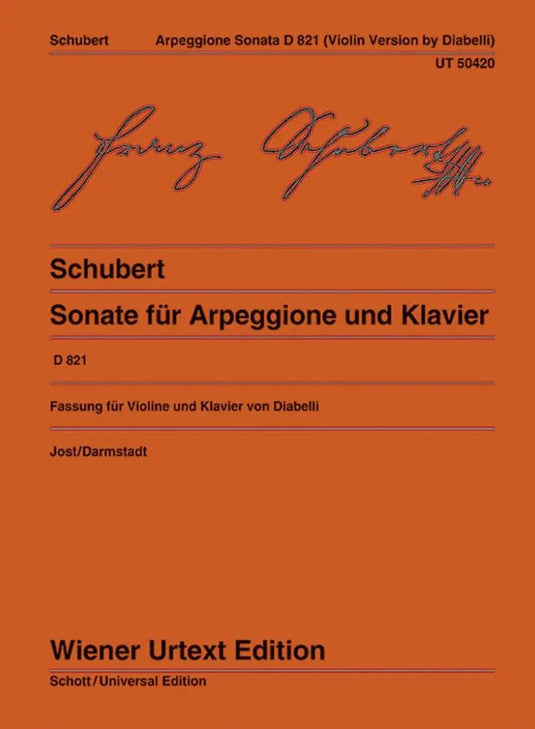 SCHUBERT - Arpeggione Sonata A Minor D 821