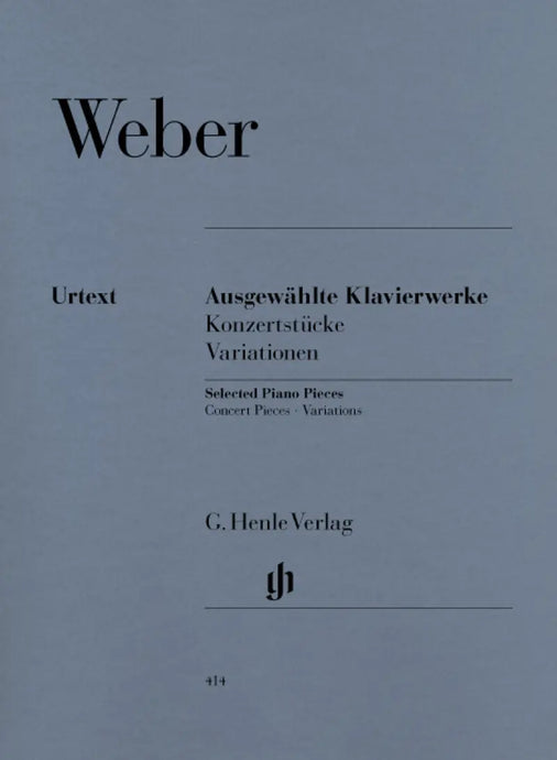 WEBER - Selected Piano Works