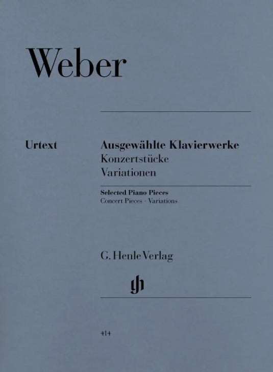 WEBER - Selected Piano Works