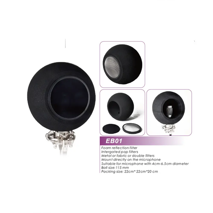 APEXTONE EB-01 FOAM REFLECTION FILTER + ANTIPOP