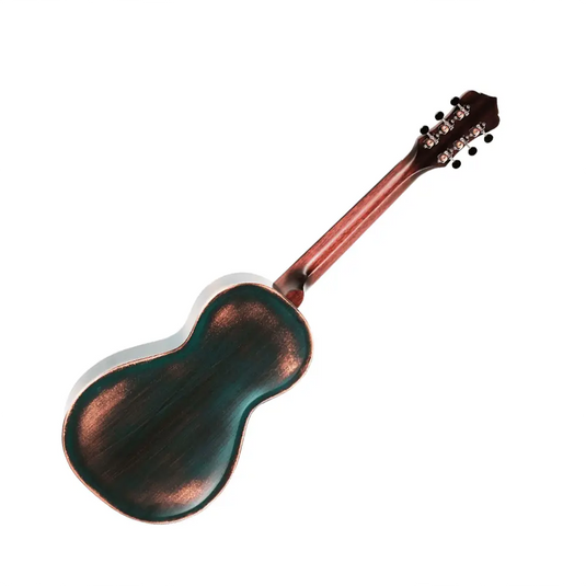 RECORDING KING RM-993-VG Metal Body Parlor Resonator, Vintage Green