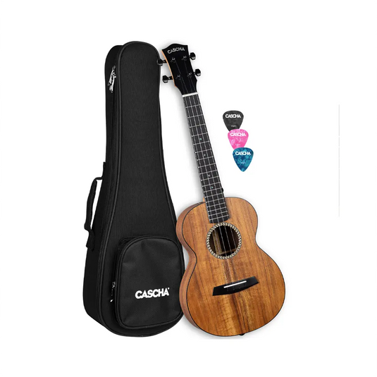 CASCHA UKULELE Acacia Solid Top Tenore