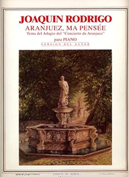 RODRIGO - Aranjuez ma pensee piano