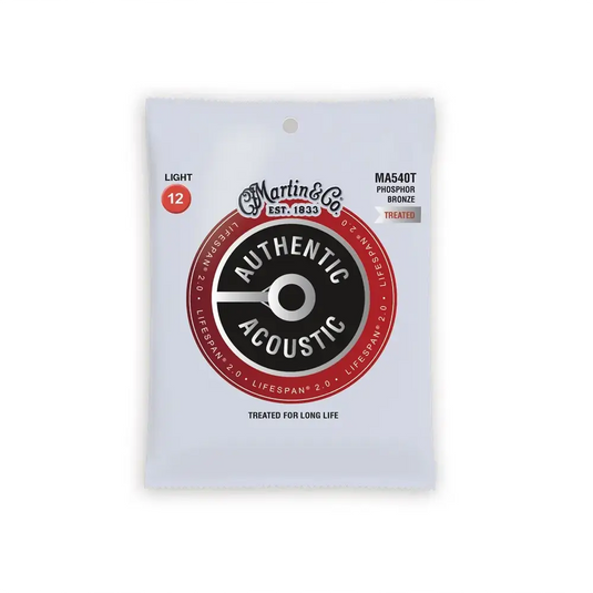 MARTIN MA540T AUTHENTIC LIFESPAN 2.0 LIGHT PHOSPHOR BRONZE 12-54