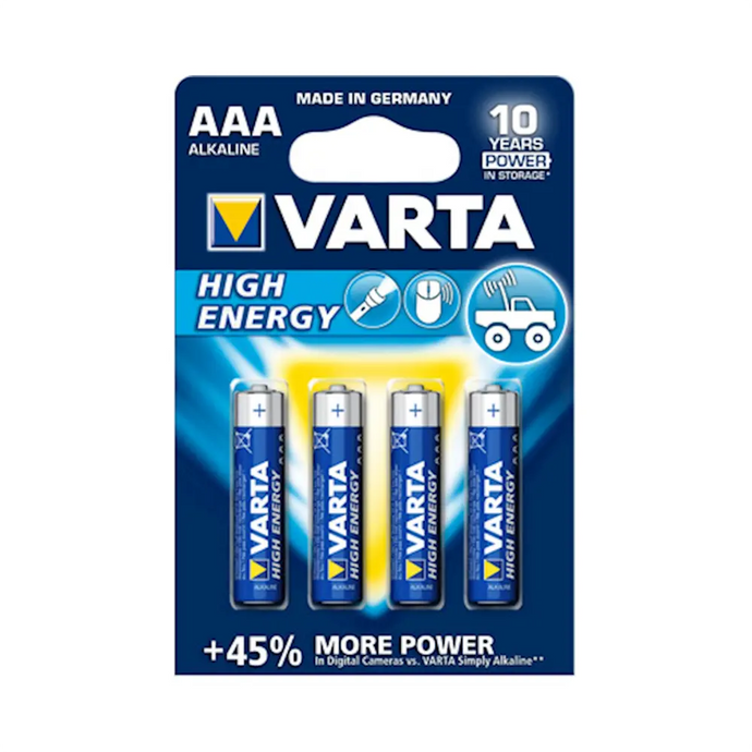 VARTA BATTERIA ALCALINA AAA MINI STILO